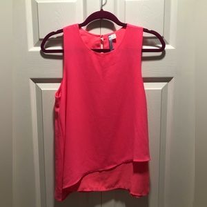 Francescas XS bright pink sleeveless blouse/ top.